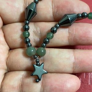 🖤Hematite💕Jade necklace